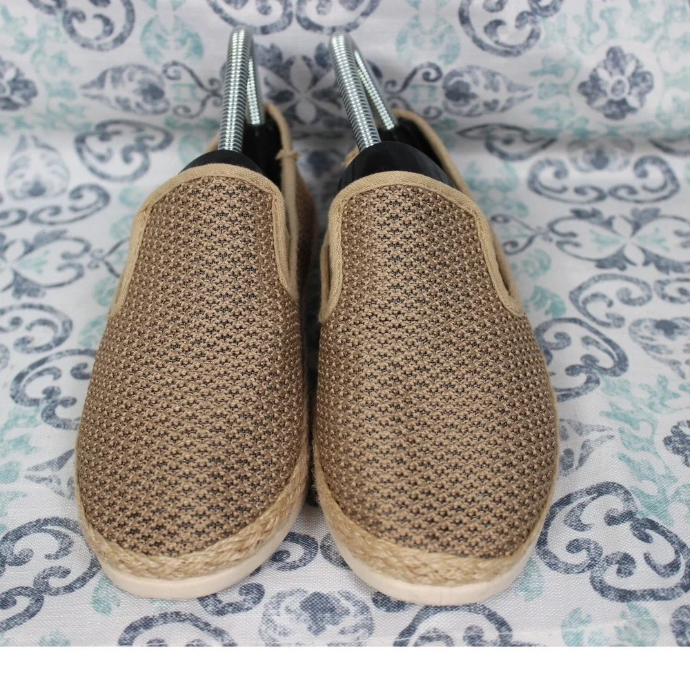 ESPRIT Women's Tan Knit‎ Slip On Espadrille Flats Size 7.5